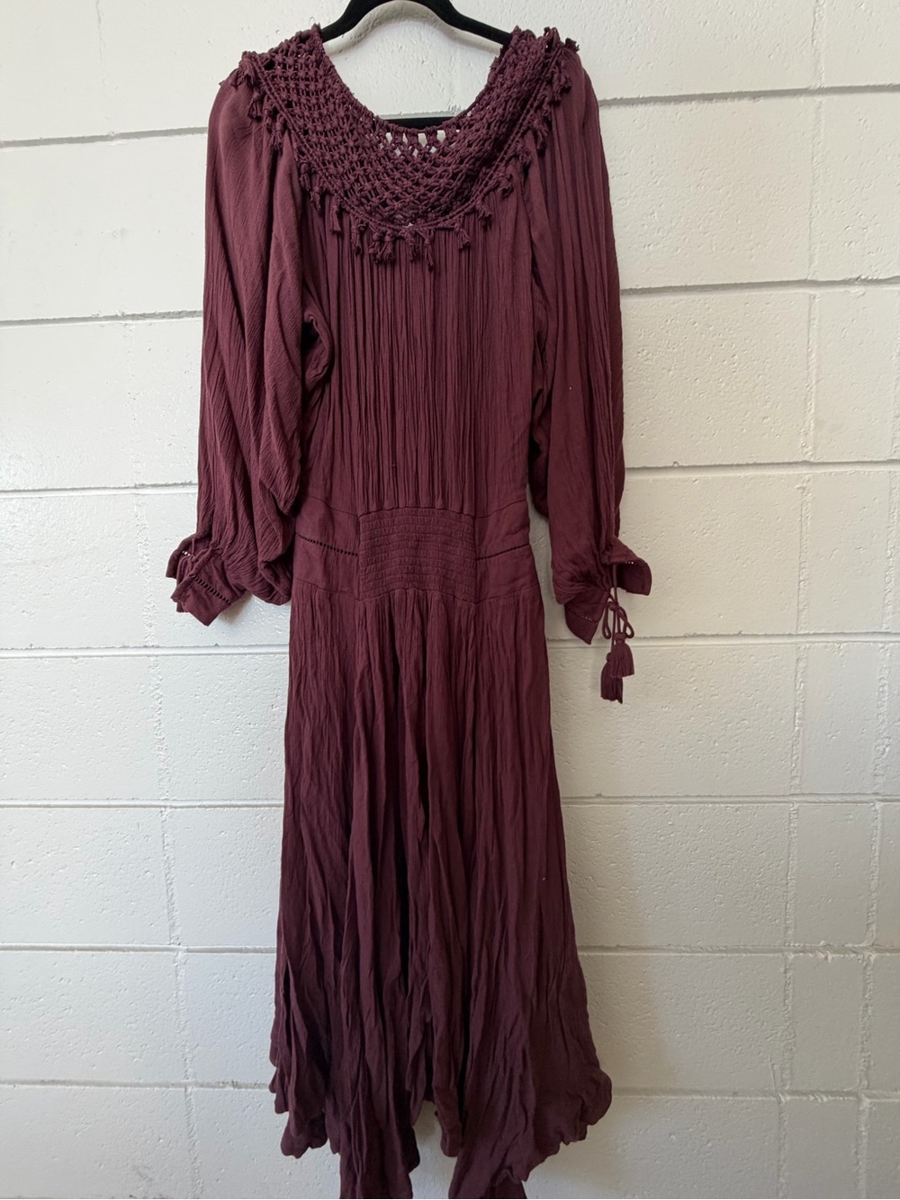 Free People Maxi Dress in Plum Wine